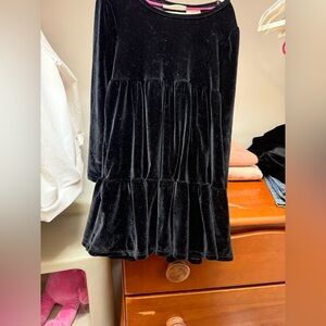 Elegant Black Velvet Skirt